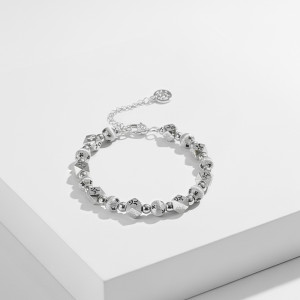 은도금 염주팔찌 패션염주 불교팔찌 커플bracelet